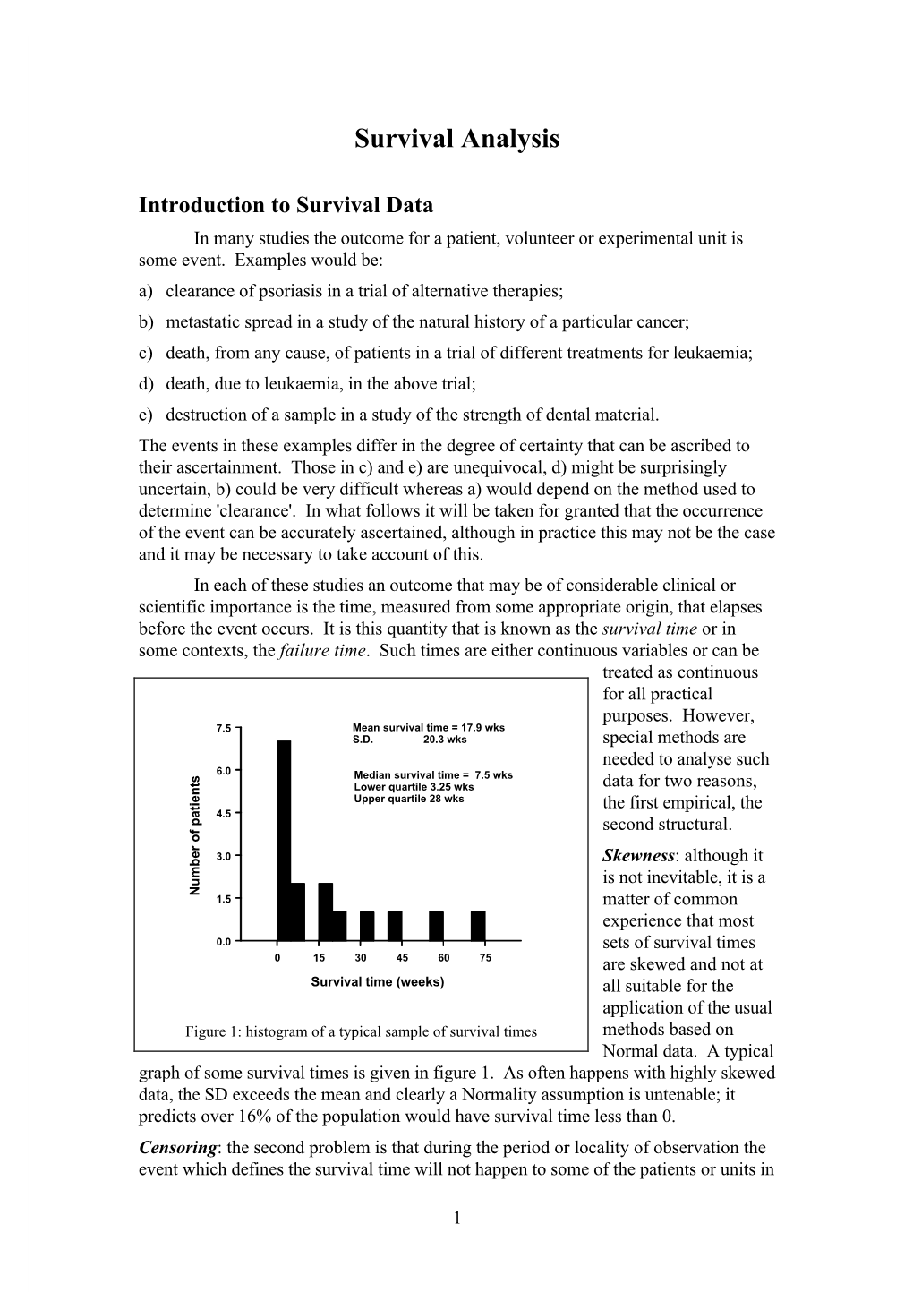 Survival Analysis