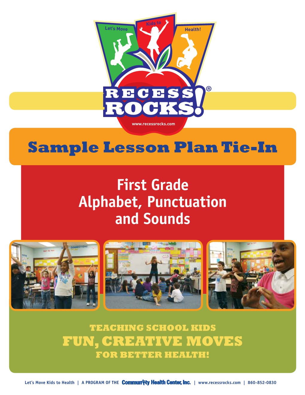 First Grade Alphabet, Punctuation and Sounds Sample Lesson Plan Tie-In