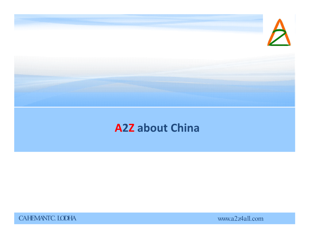 A2Z About China