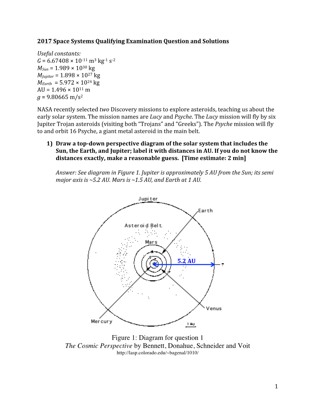 Diagram for Question 1 the Cosmic Perspective by Bennett, Donahue, Schneider and Voit