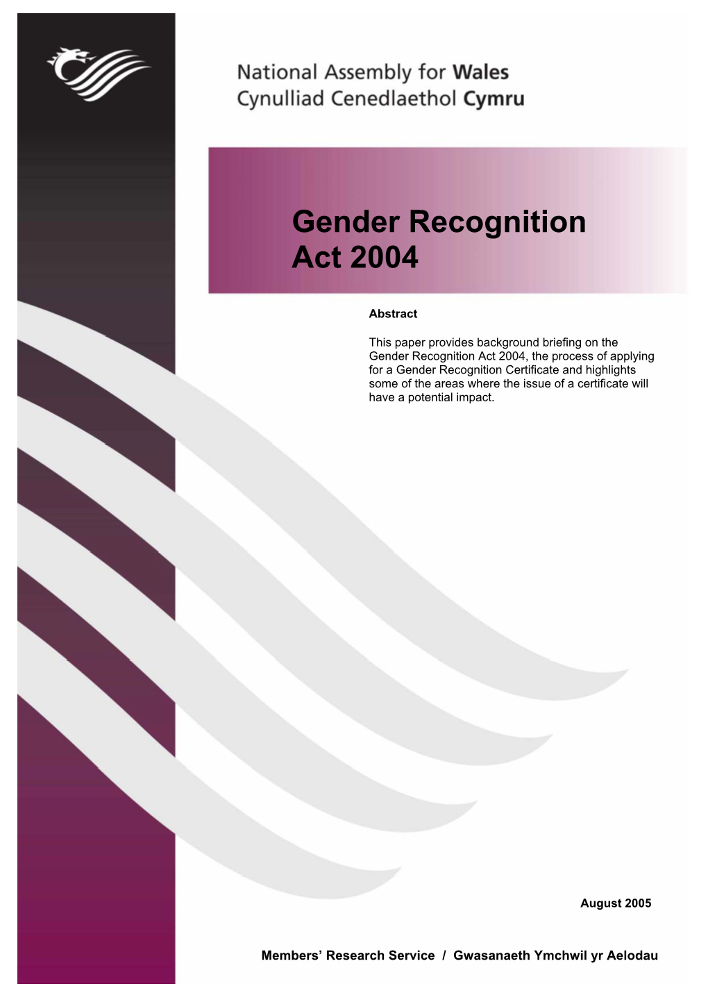 Gender Recognition Act 2004