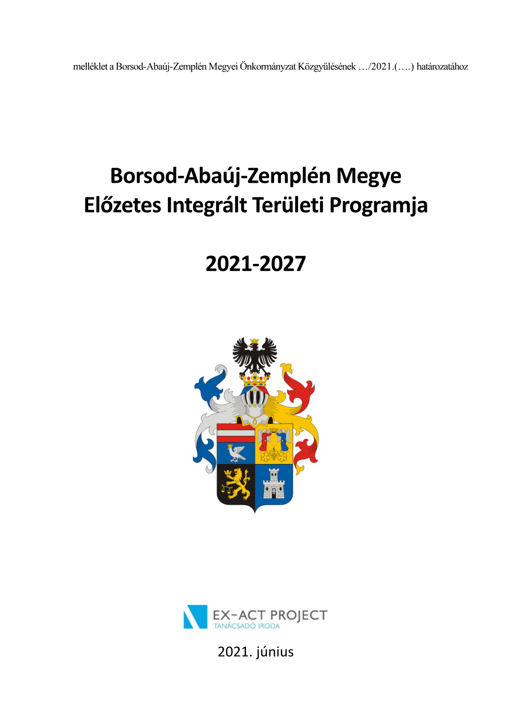 Borsod-Abaúj-Zemplén Megye Előzetes Integrált Területi Programja