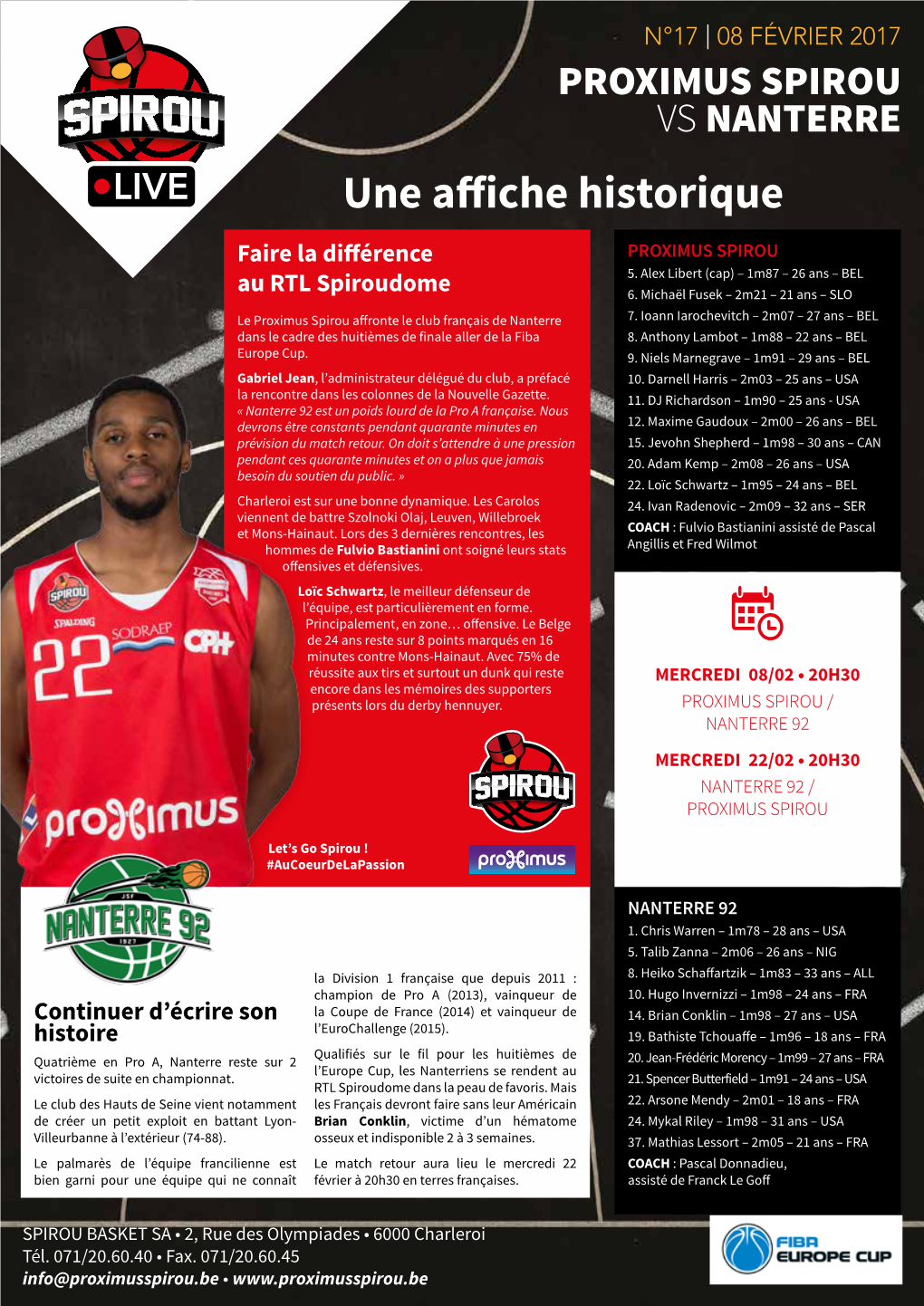 30 Proximus Spirou Vs Liège