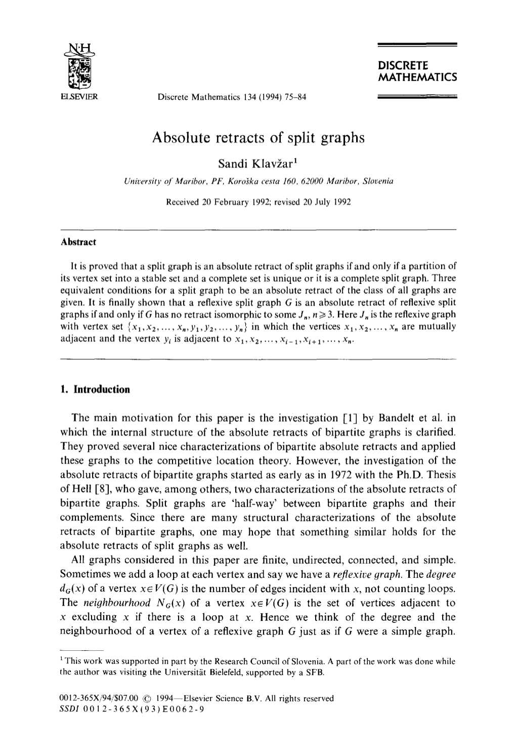 Absolute Retracts of Split Graphs