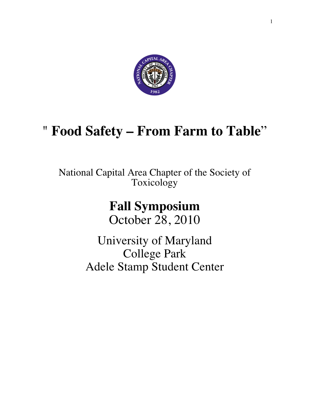 NCAC Fall Symposium Flyer