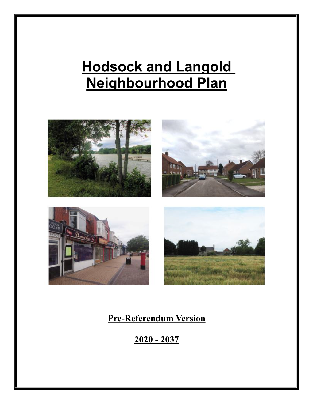 Hodsock and Langold Neighbourhood Plan