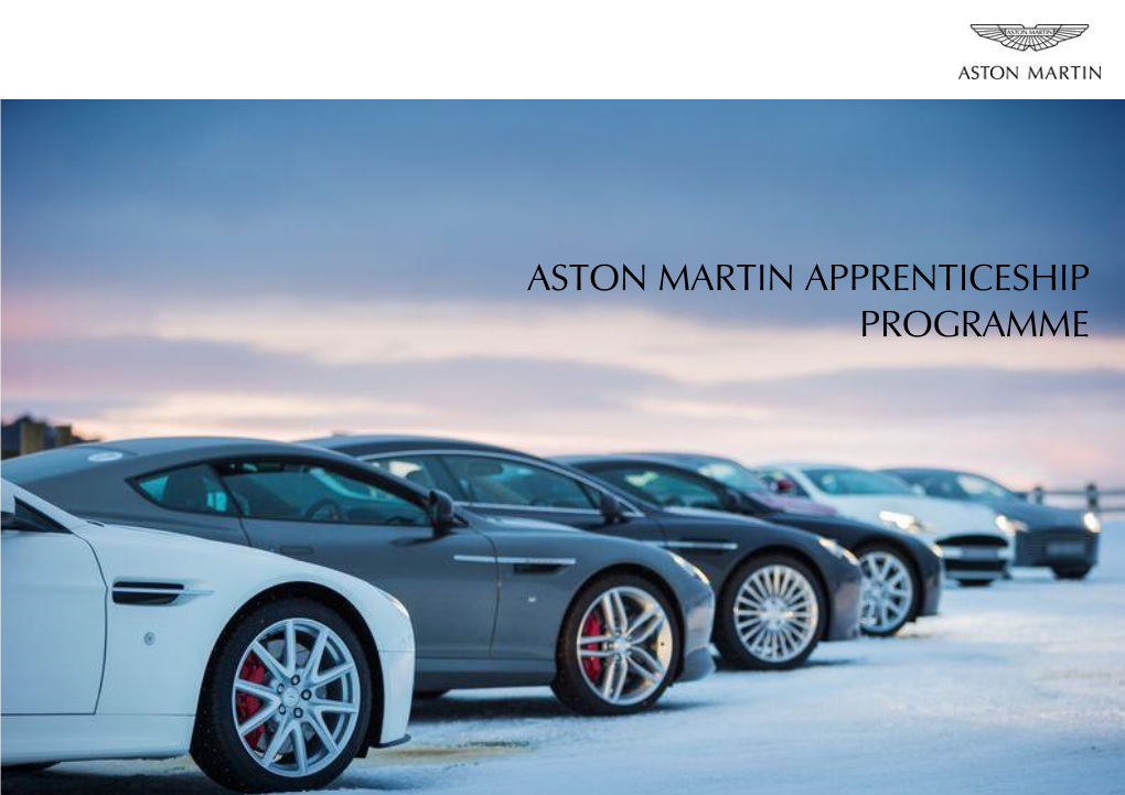 Aston Martin Apprenticeship Programme
