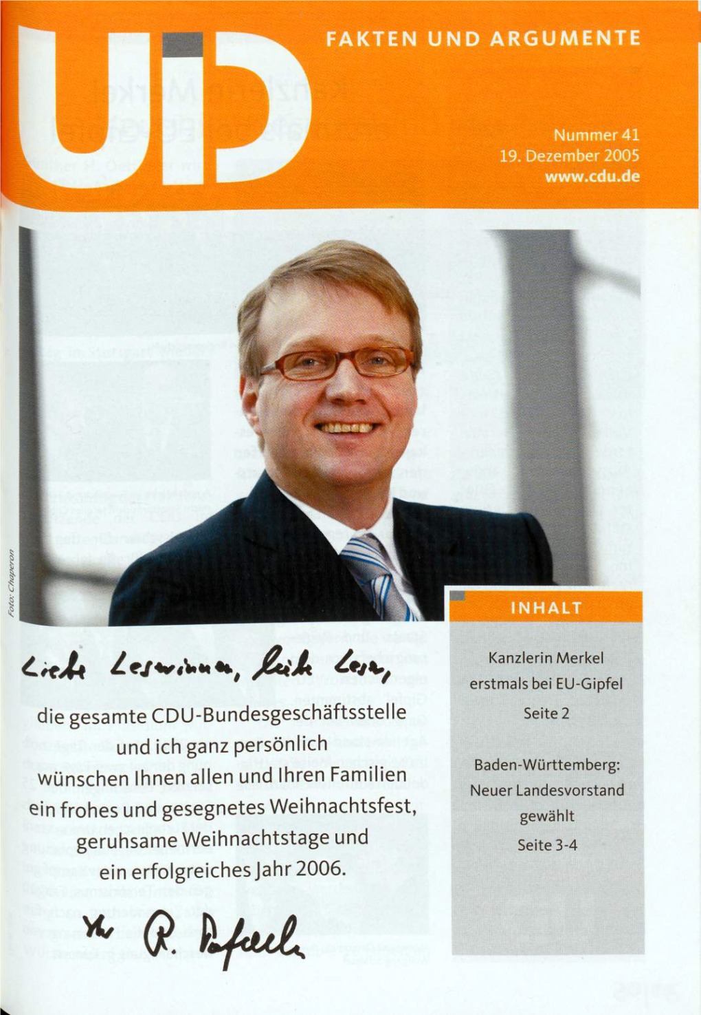 UID 2005 Nr. 41, Union in Deutschland
