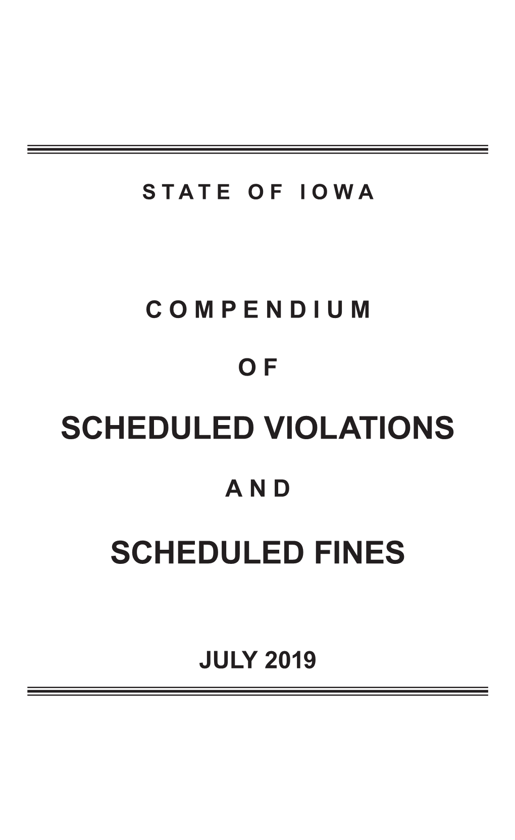 Scheduled Violations