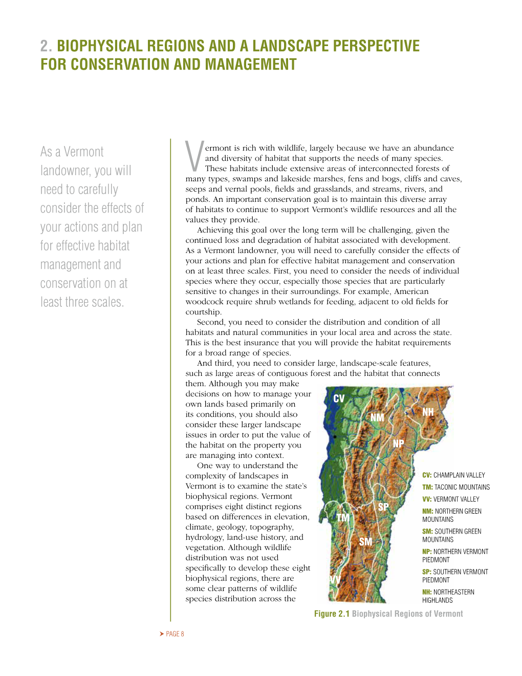 2. Biophysical Regions and a Landscape Perspective for Conservation and Management