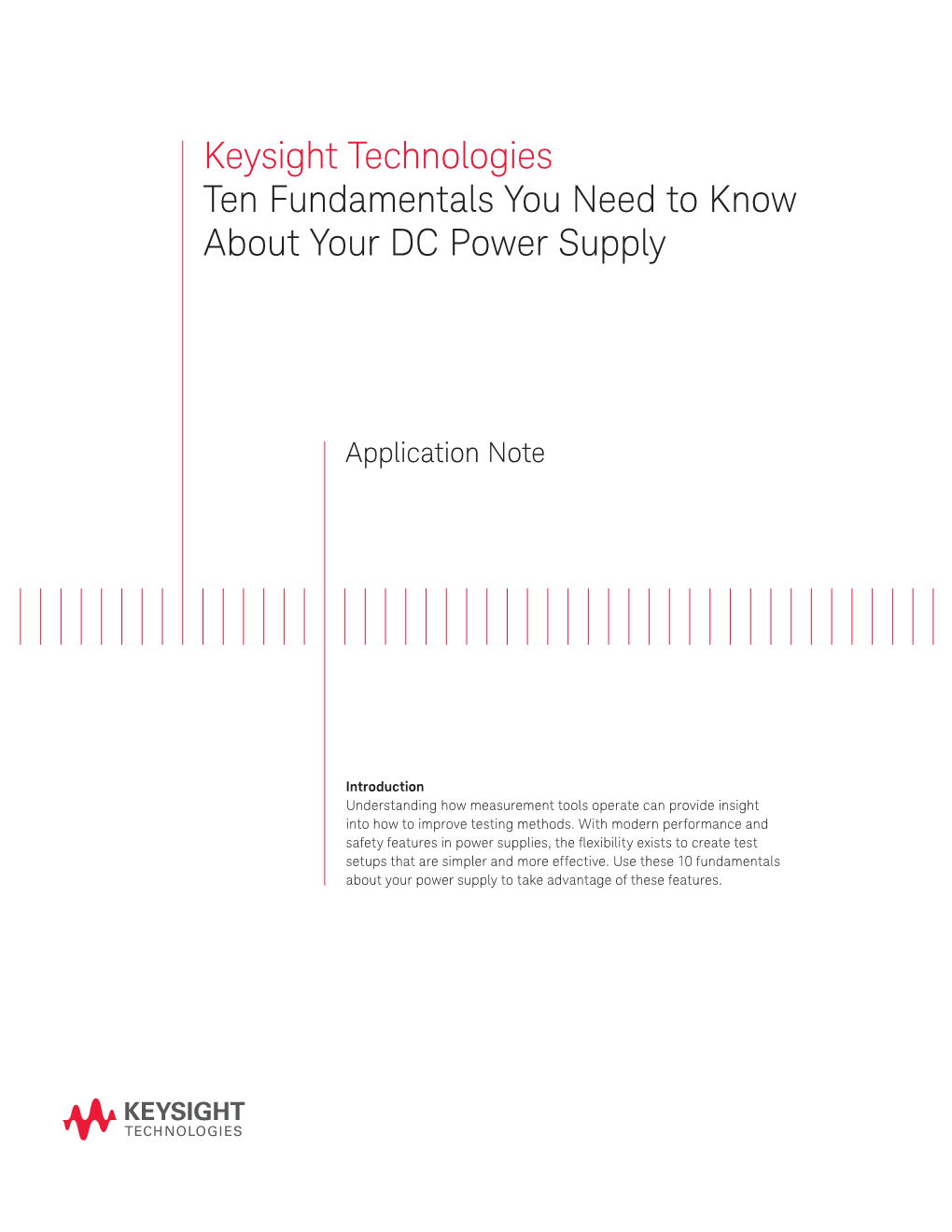 Ten Fundamentals You Need to Know About Your DC Power Supply