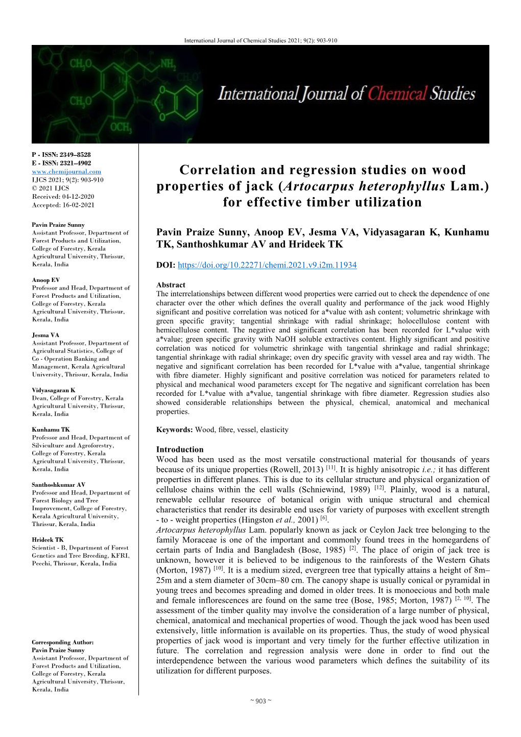 (Artocarpus Heterophyllus Lam.) for Effective Timber Utilization