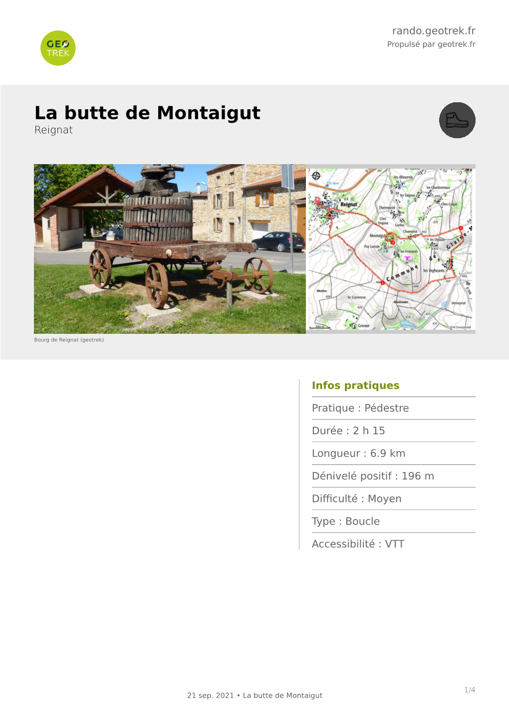 La Butte De Montaigut Reignat