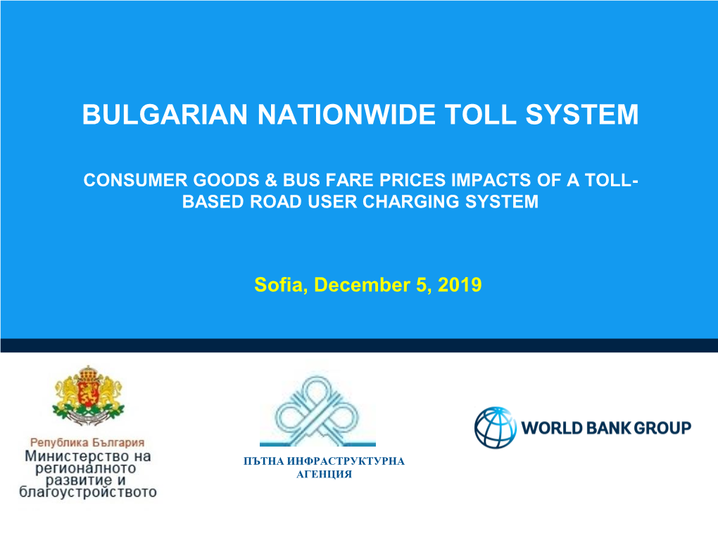 Bus Fare Prices Impacts of a Toll- Based Road User Charging System