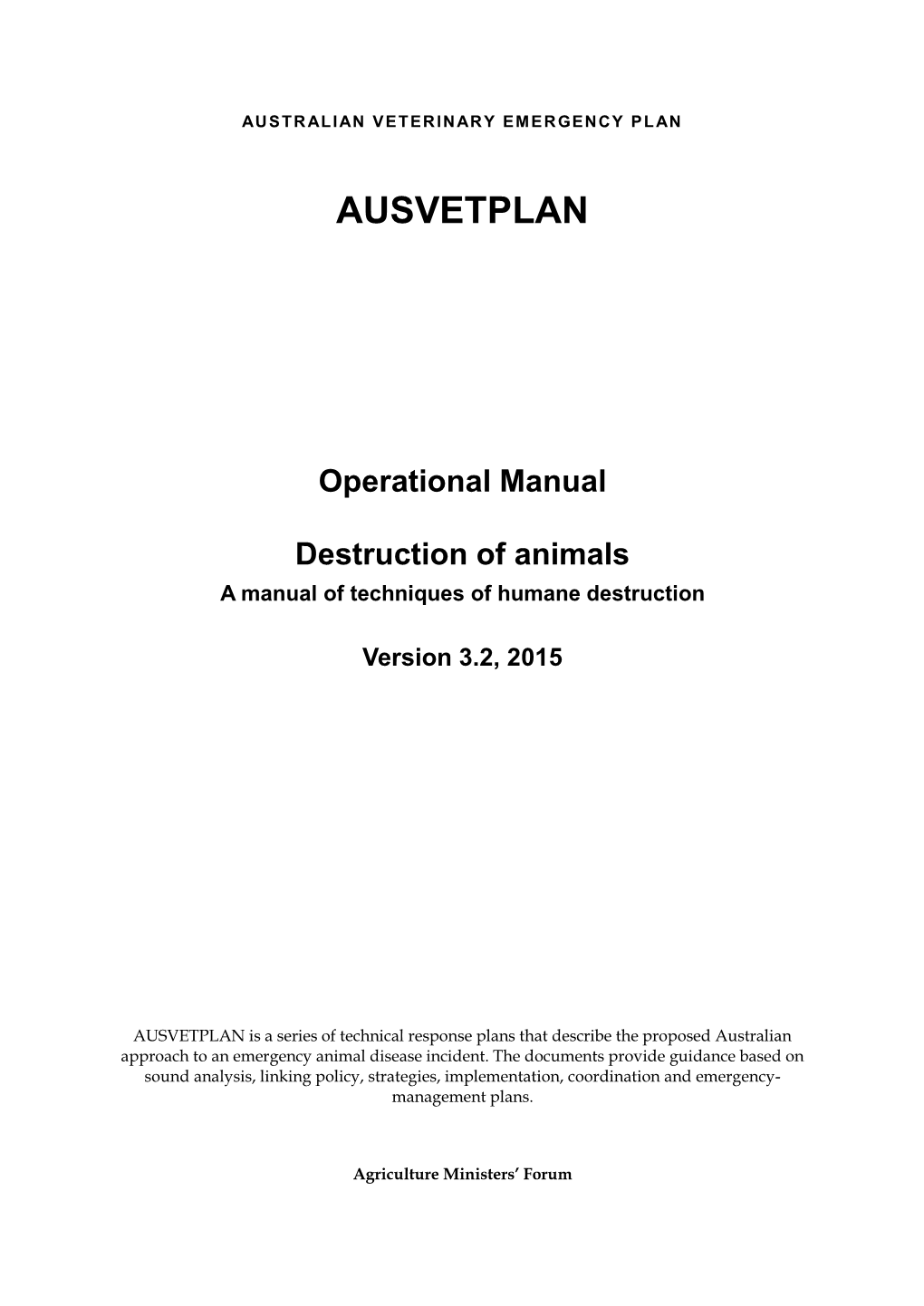 AUSVETPLAN Destruction of Animals.Pdf