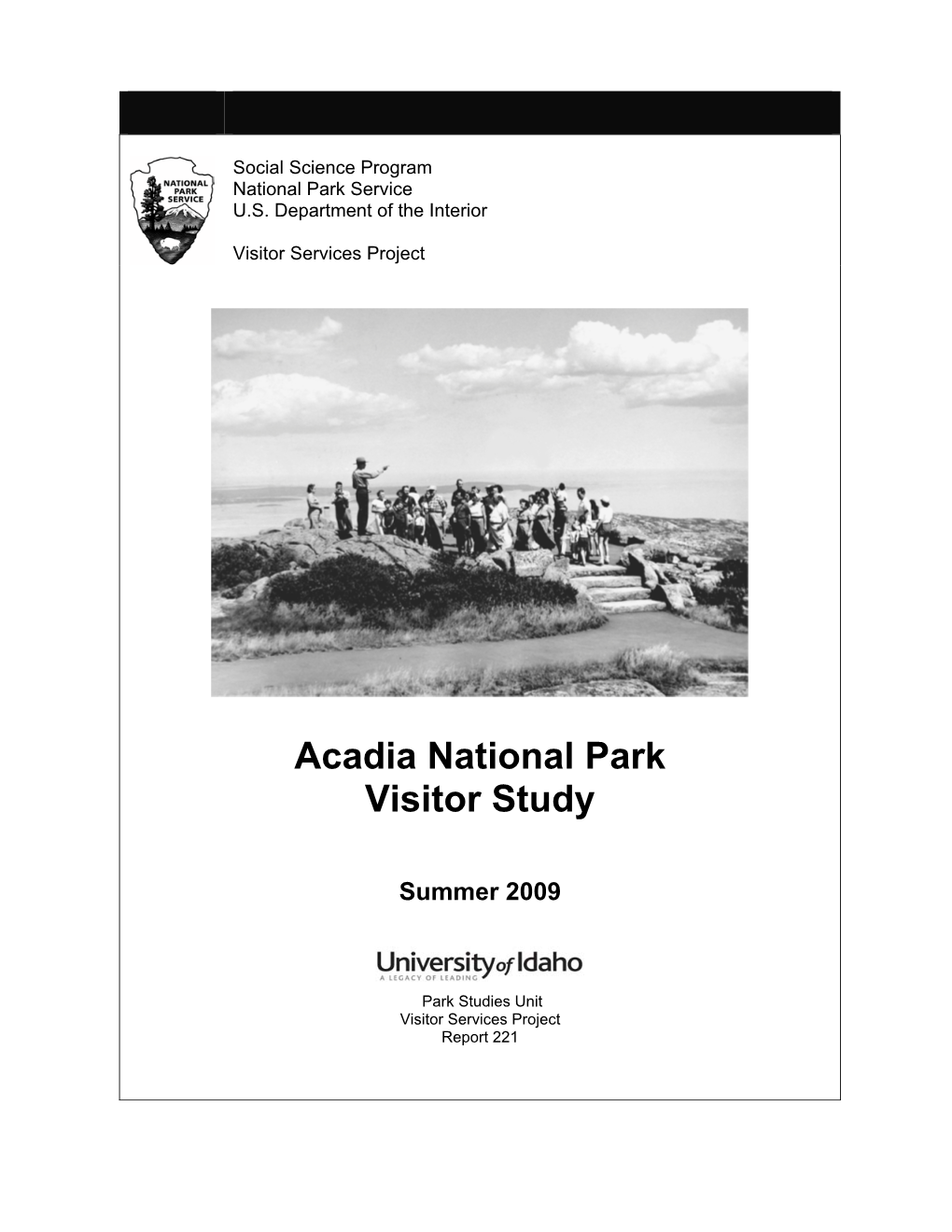 Acadia National Park Visitor Study