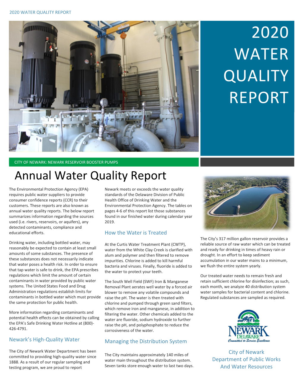 Annual Water Quality Report- 2020