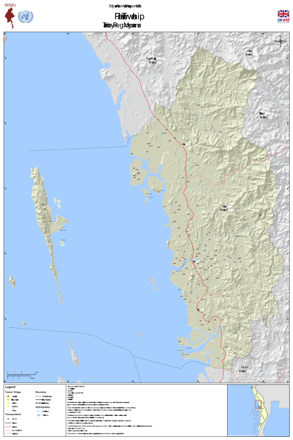 Palaw Township Tanintharyi Region, Myanmar