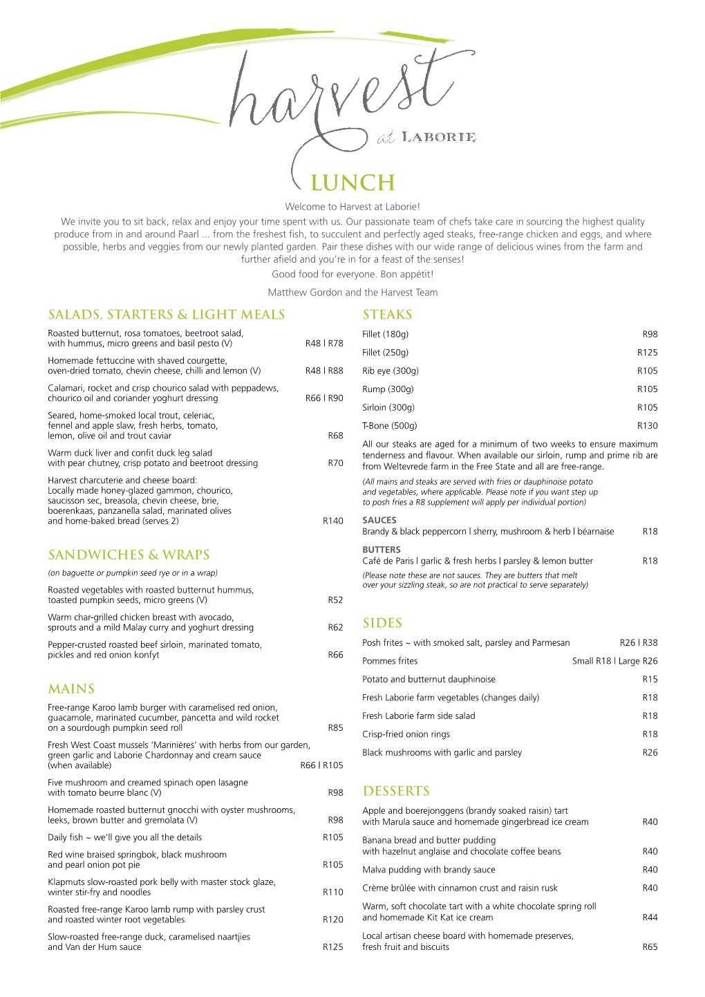 Salads, Starters & Light Meals Sandwiches & Wraps