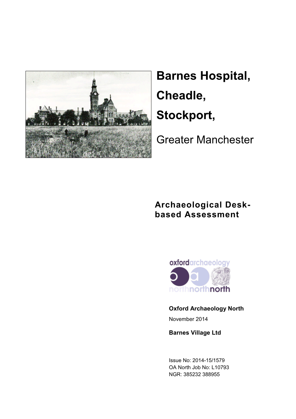 Barnes Hospital, Cheadle, Stockport