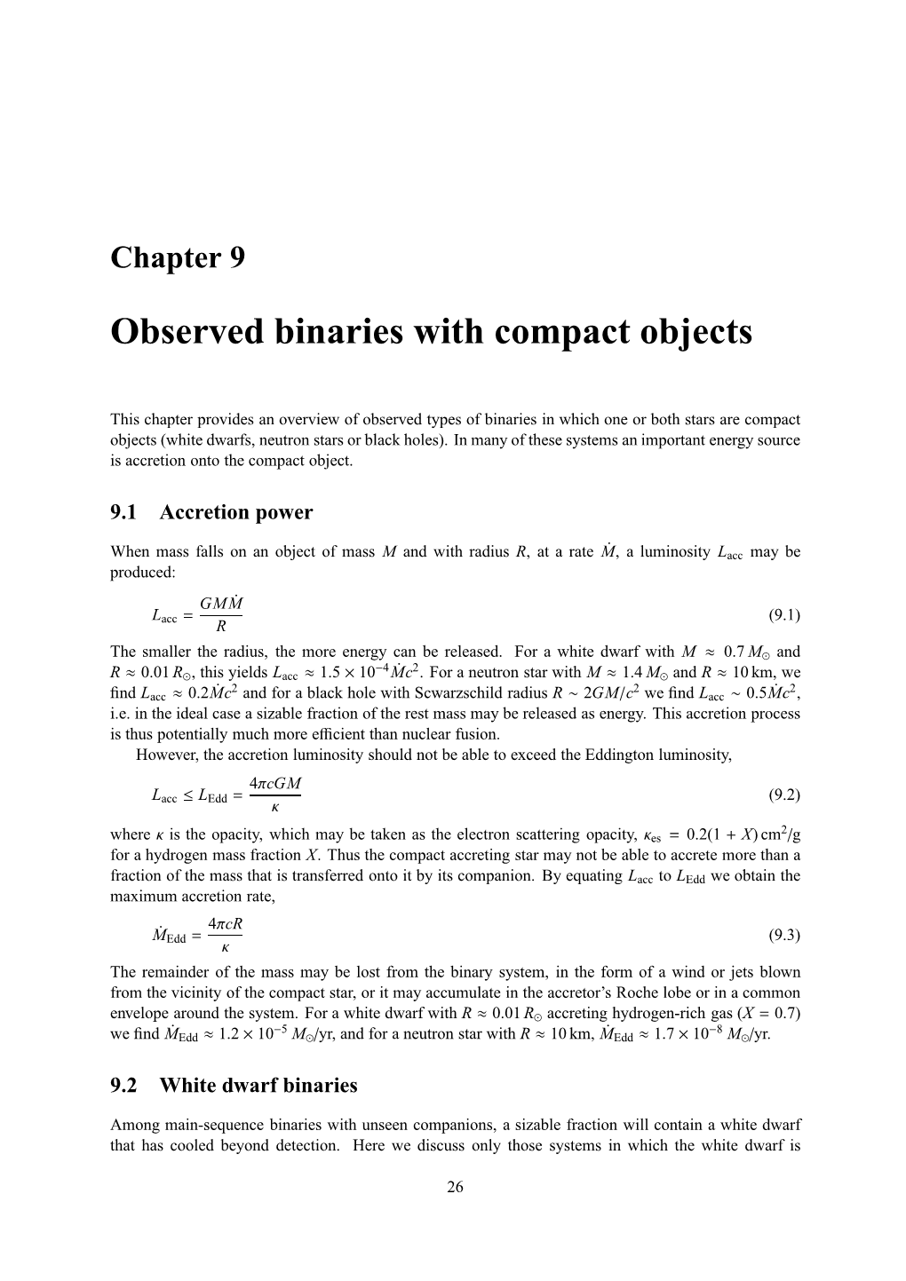 Observed Binaries with Compact Objects