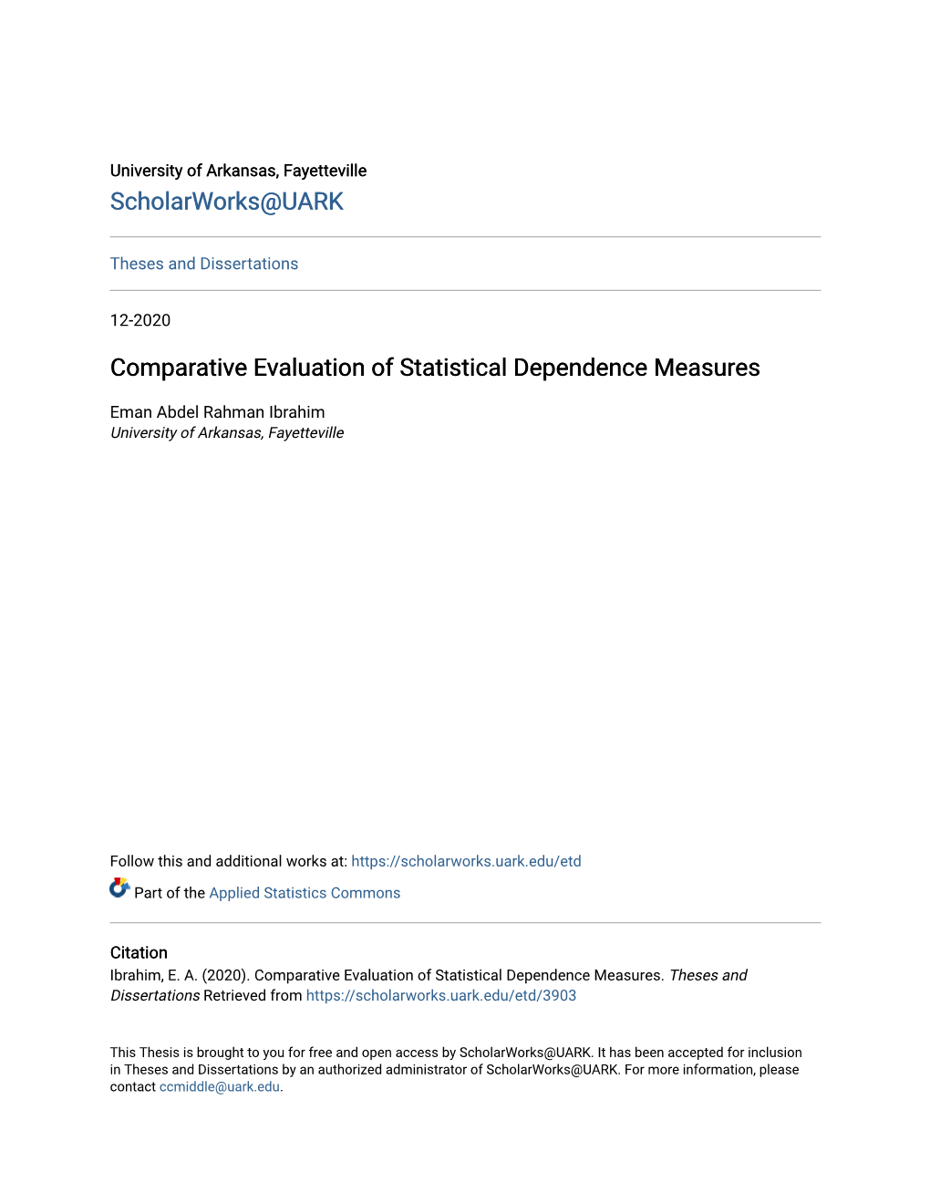 Comparative Evaluation of Statistical Dependence Measures