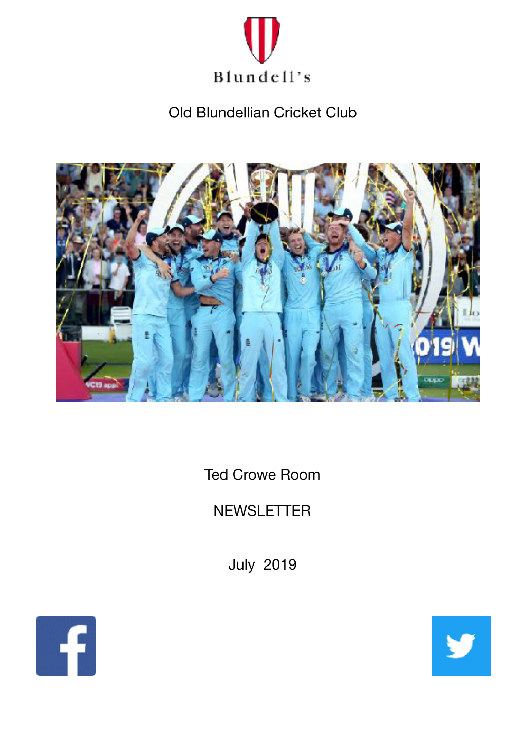 Newsletter July 1 2019