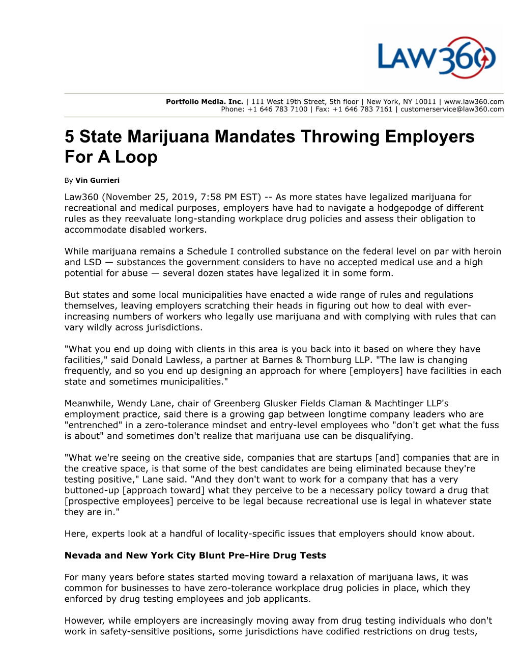 5 State Marijuana Mandates Throwing Employers for a Loop