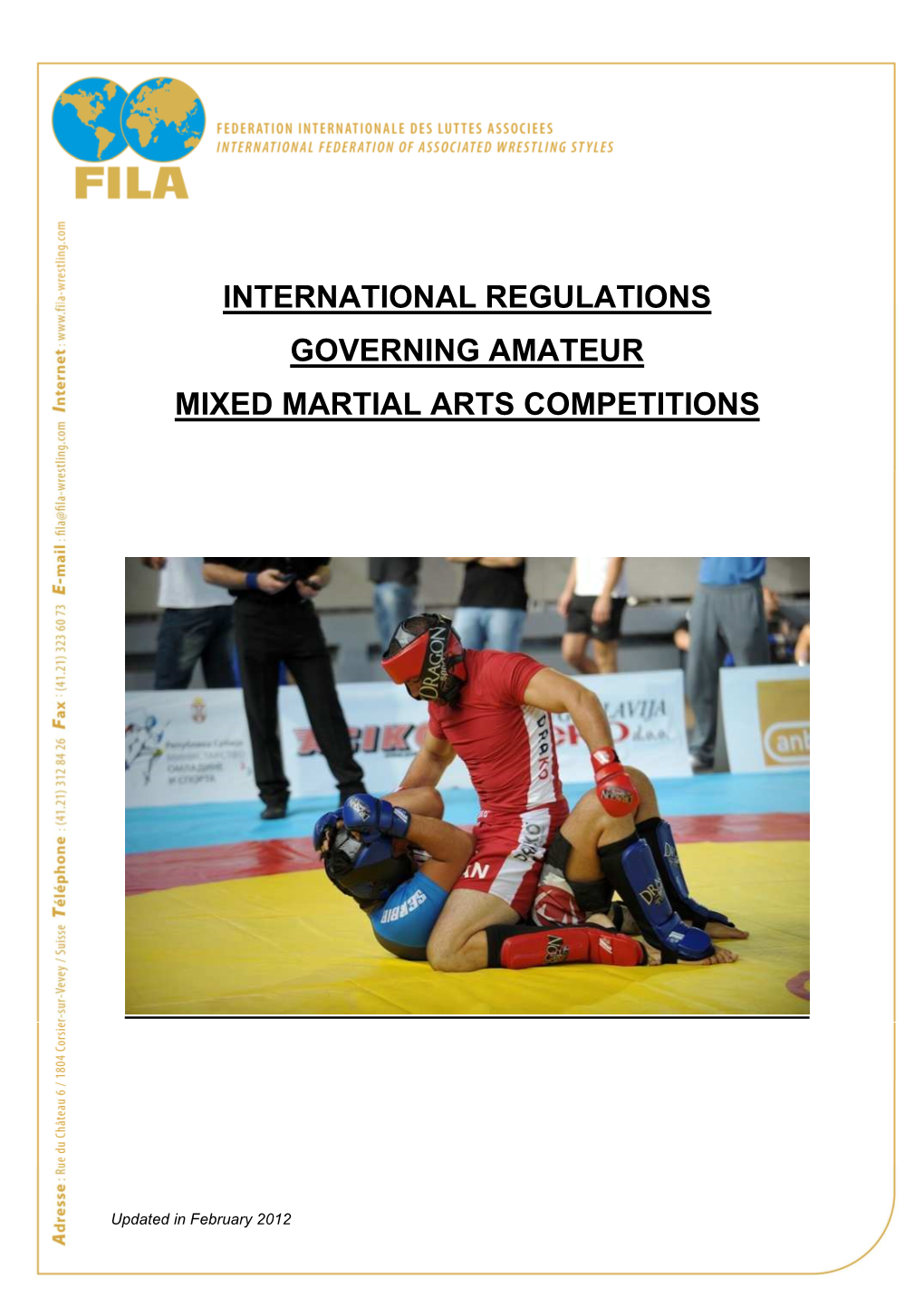 International Regulations Governing Amateur Mixed Martial Arts Competitions