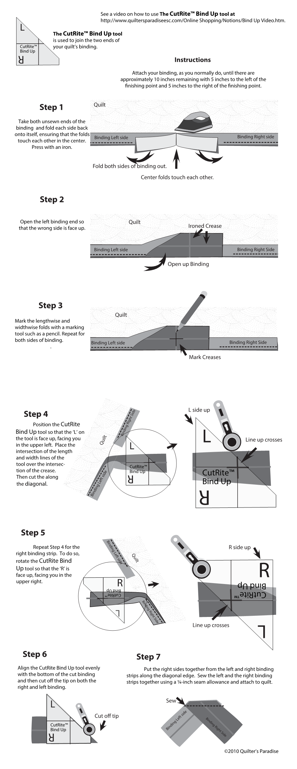 Cutrite Bind-Up Instructions