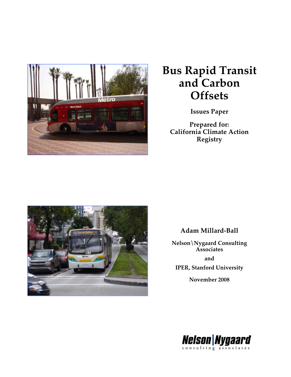 Bus Rapid Transit and Carbon Offsets FINAL