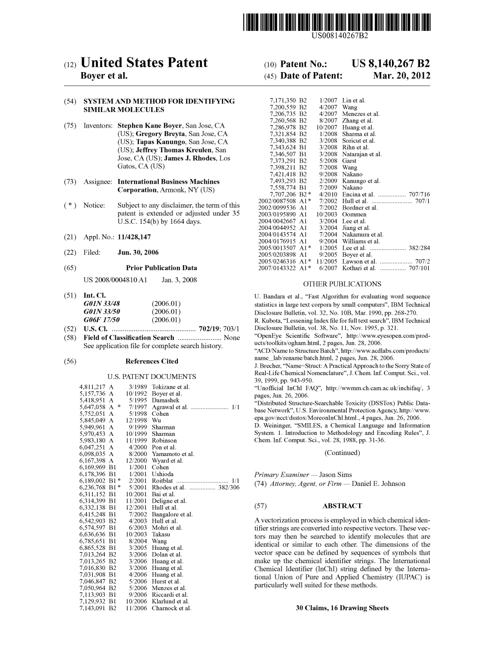 (10) Patent No.: US 8140267 B2