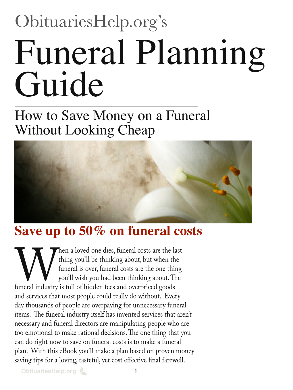 Funeral Planning Guide How to Save Money on a Funeral Without Looking Cheap