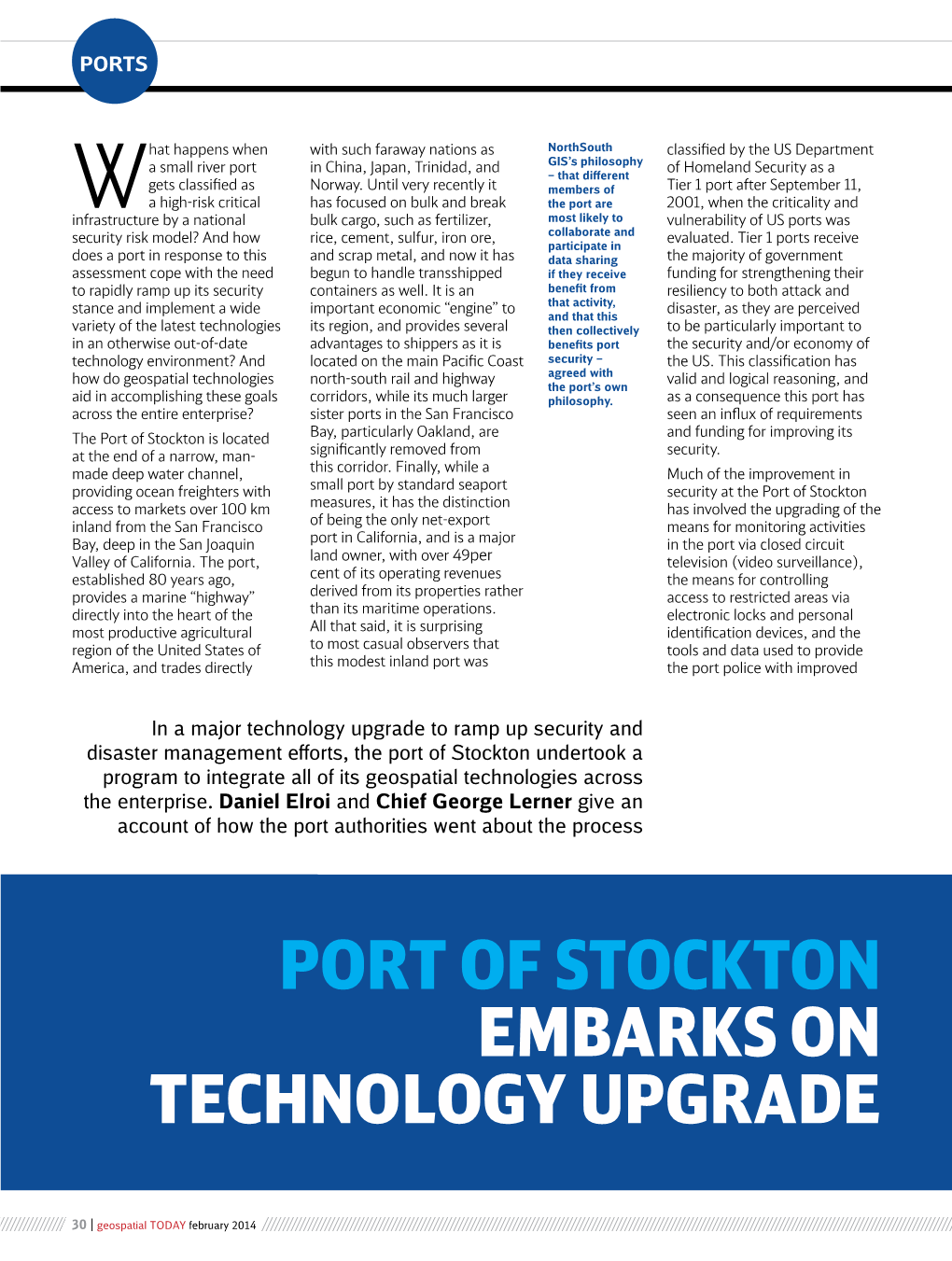 Port of Stockton Embarks on Technology Upgrade