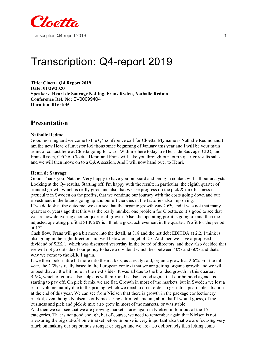 Q4-Report 2019