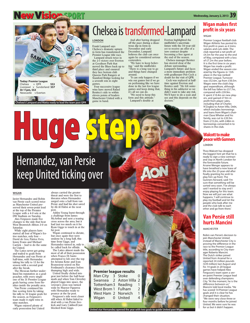Hernandez, Van Persie Keep United Ticking Over