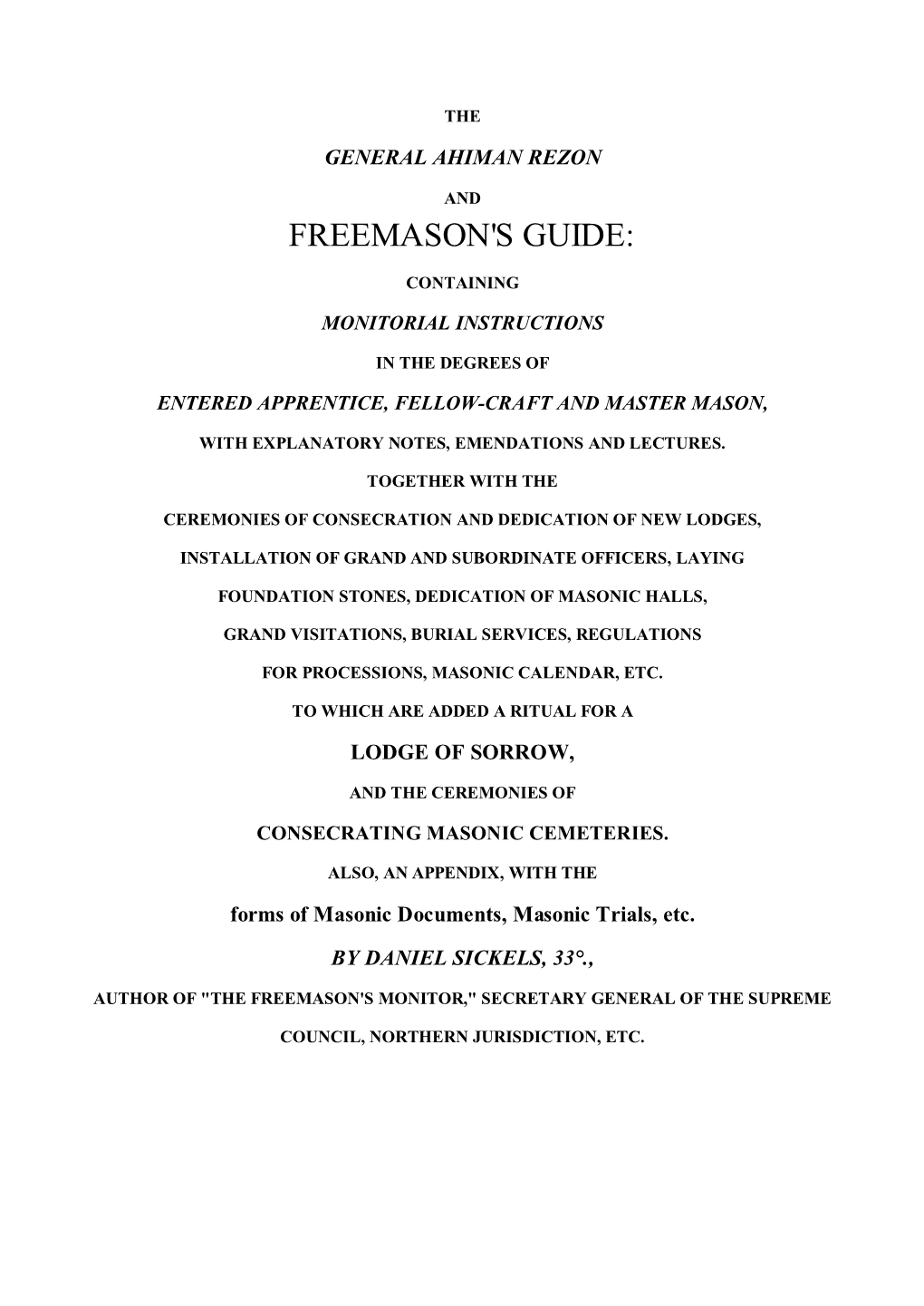 Freemason's Guide