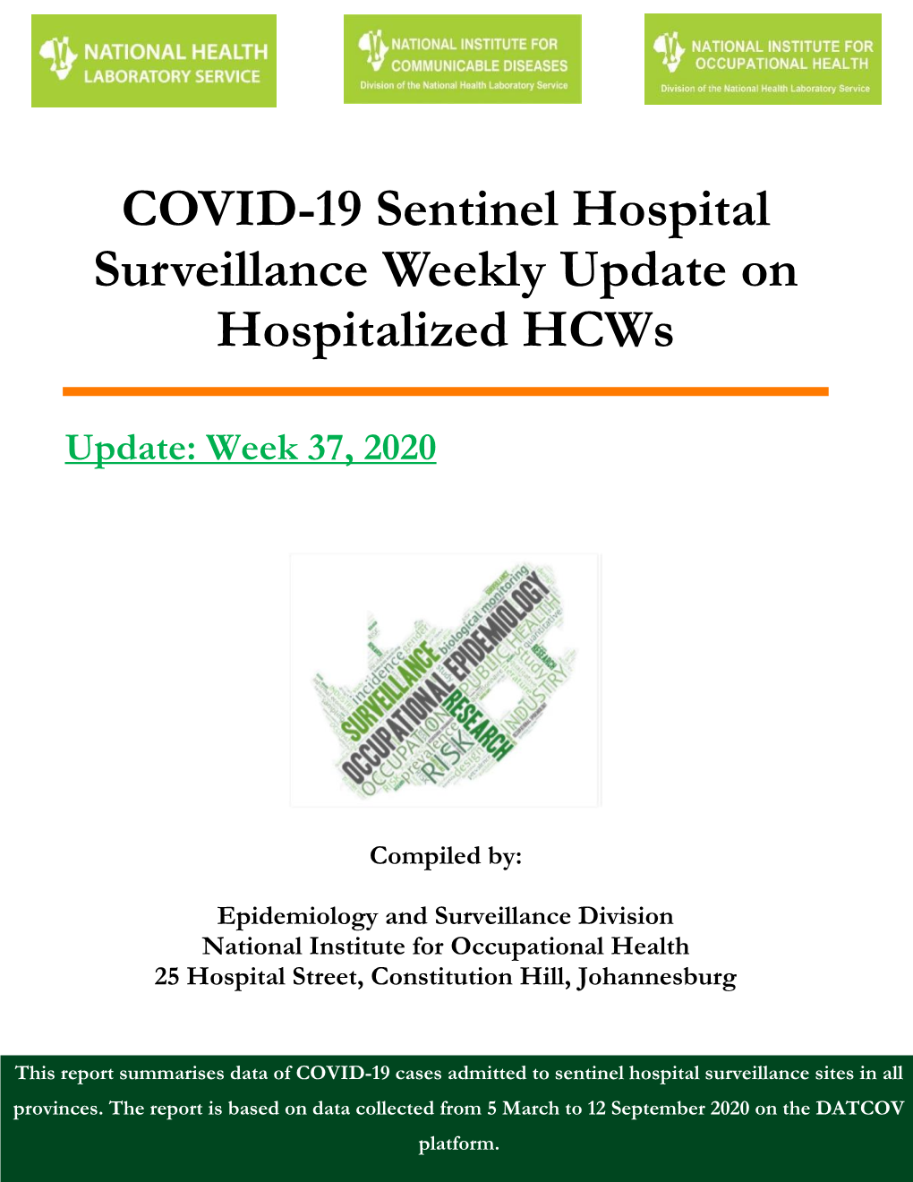 Covid-19 Sentinel Hospital Surveillance for Hcws Report