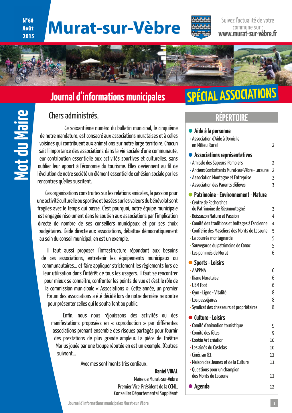 Le Journal N° 60 SPECIAL ASSOCIATIONS