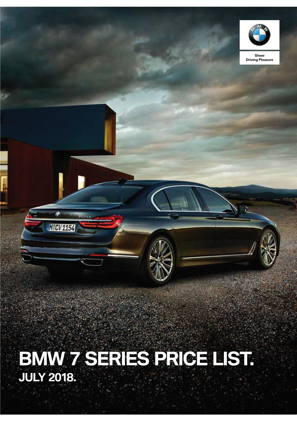 Bmw 7 Series Price List. July 2018