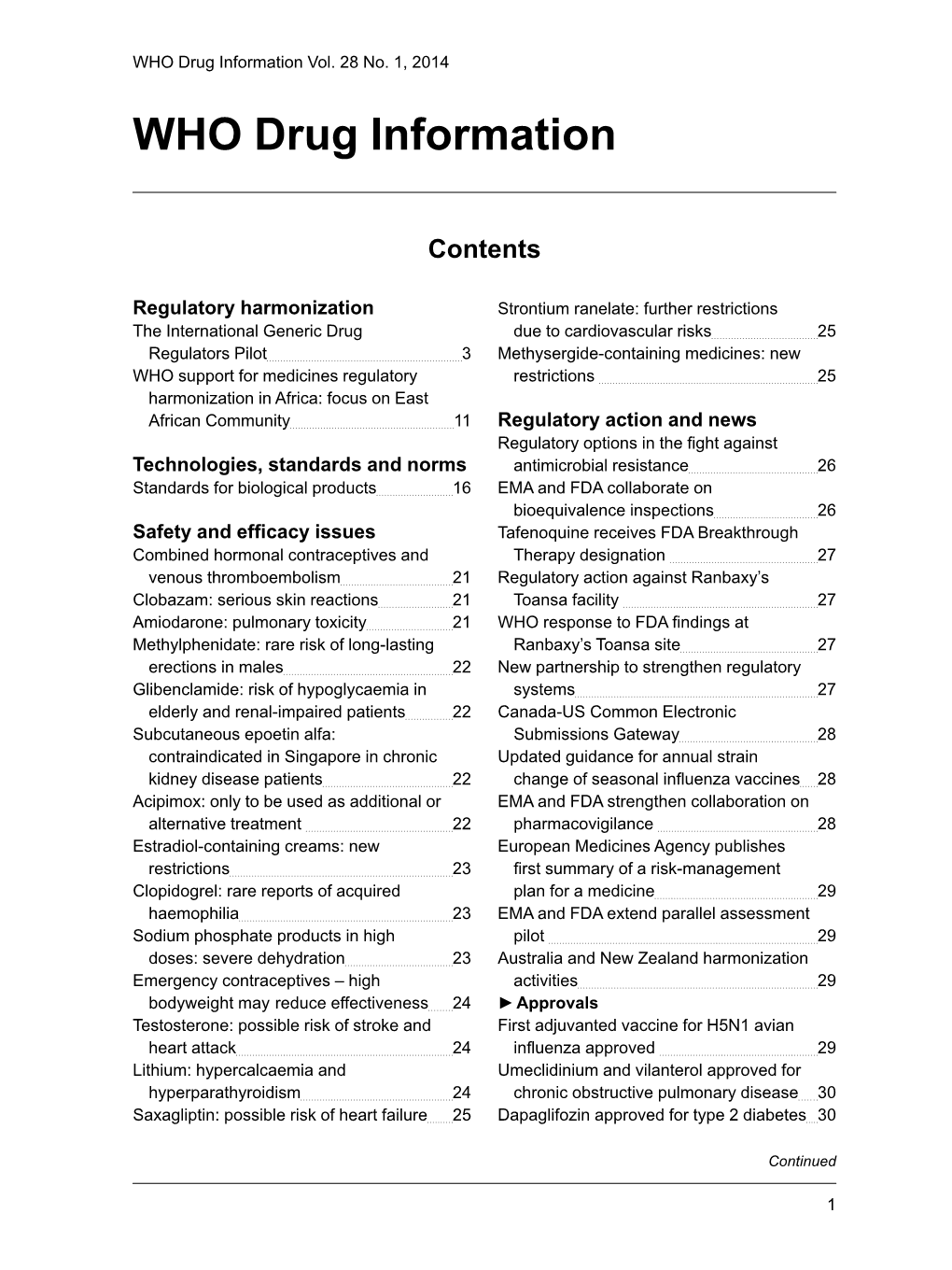 WHO Drug Information Vol