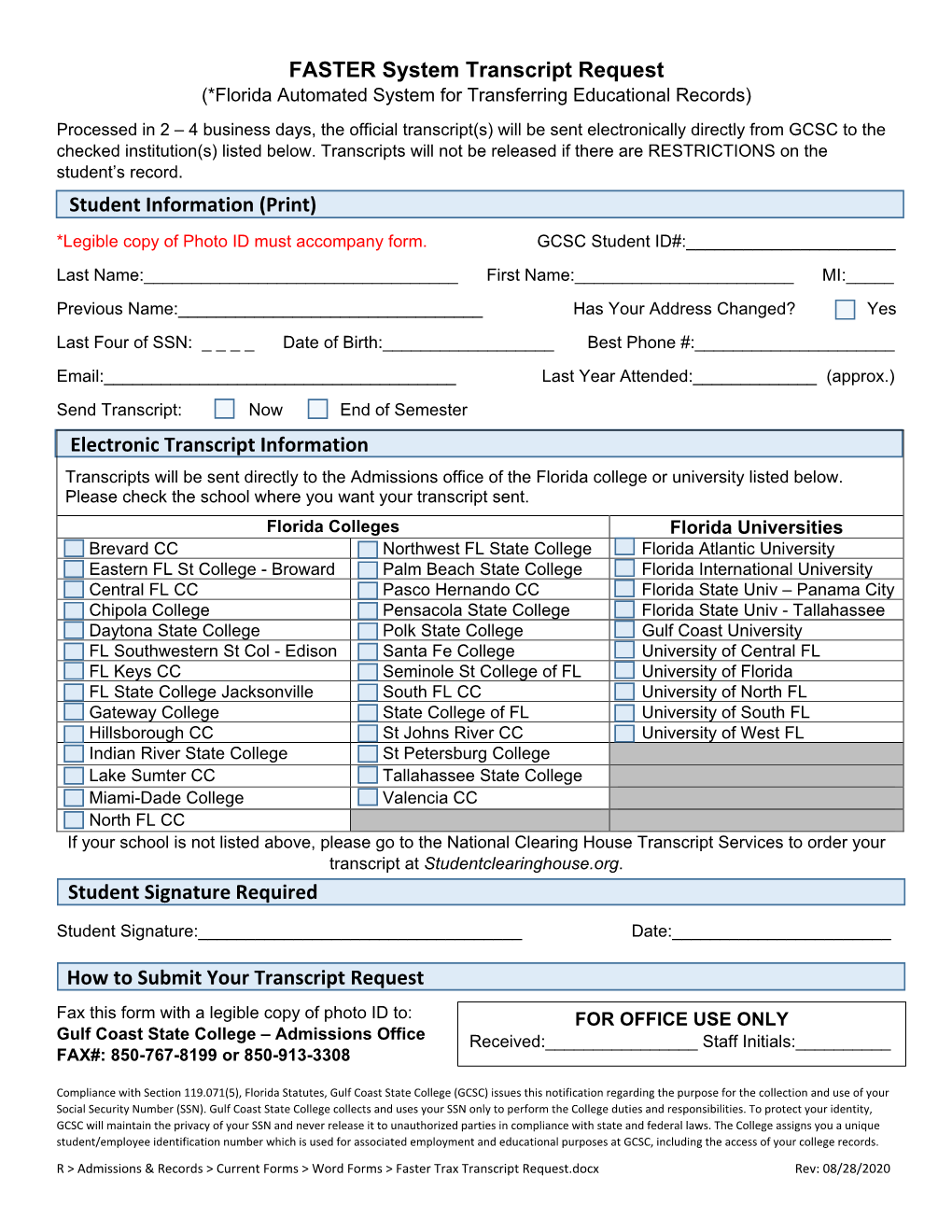 Faster System Transcript Request