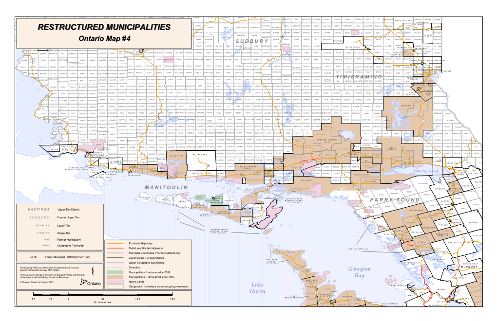 Restructured Municipalities