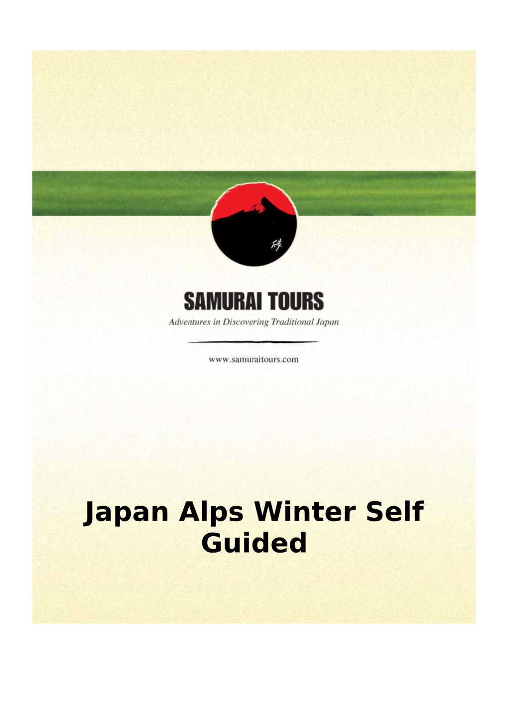 Japan Alps Winter Self Guided 8 Days/7 Nights Japan Alps Winter Self Guided