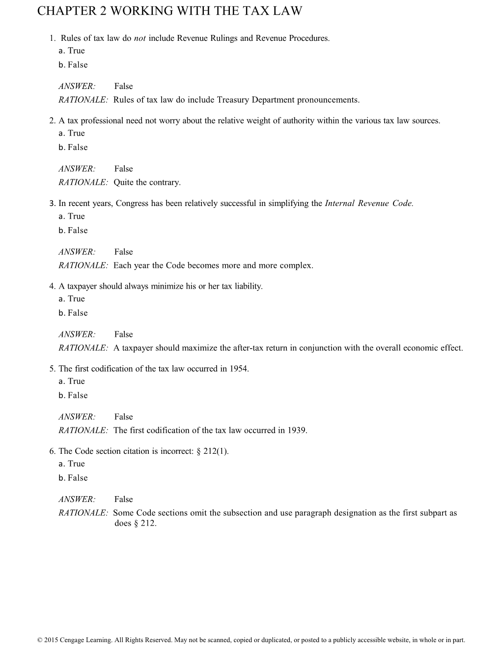 Chapter 2 Working with the Tax Law