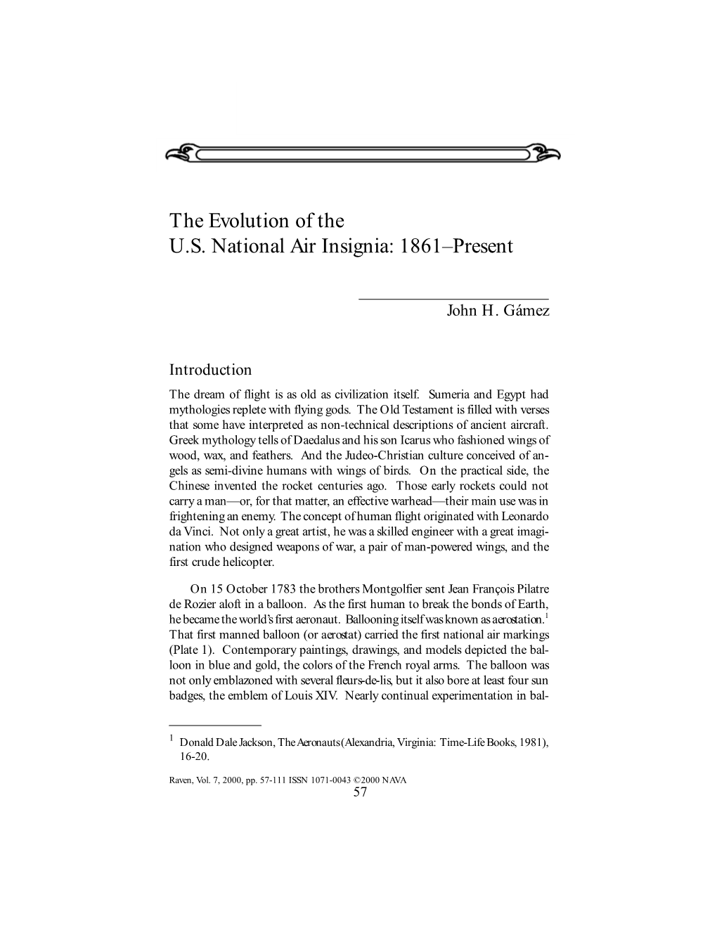 The Evolution of the U.S. National Air Insignia: 1861–Present