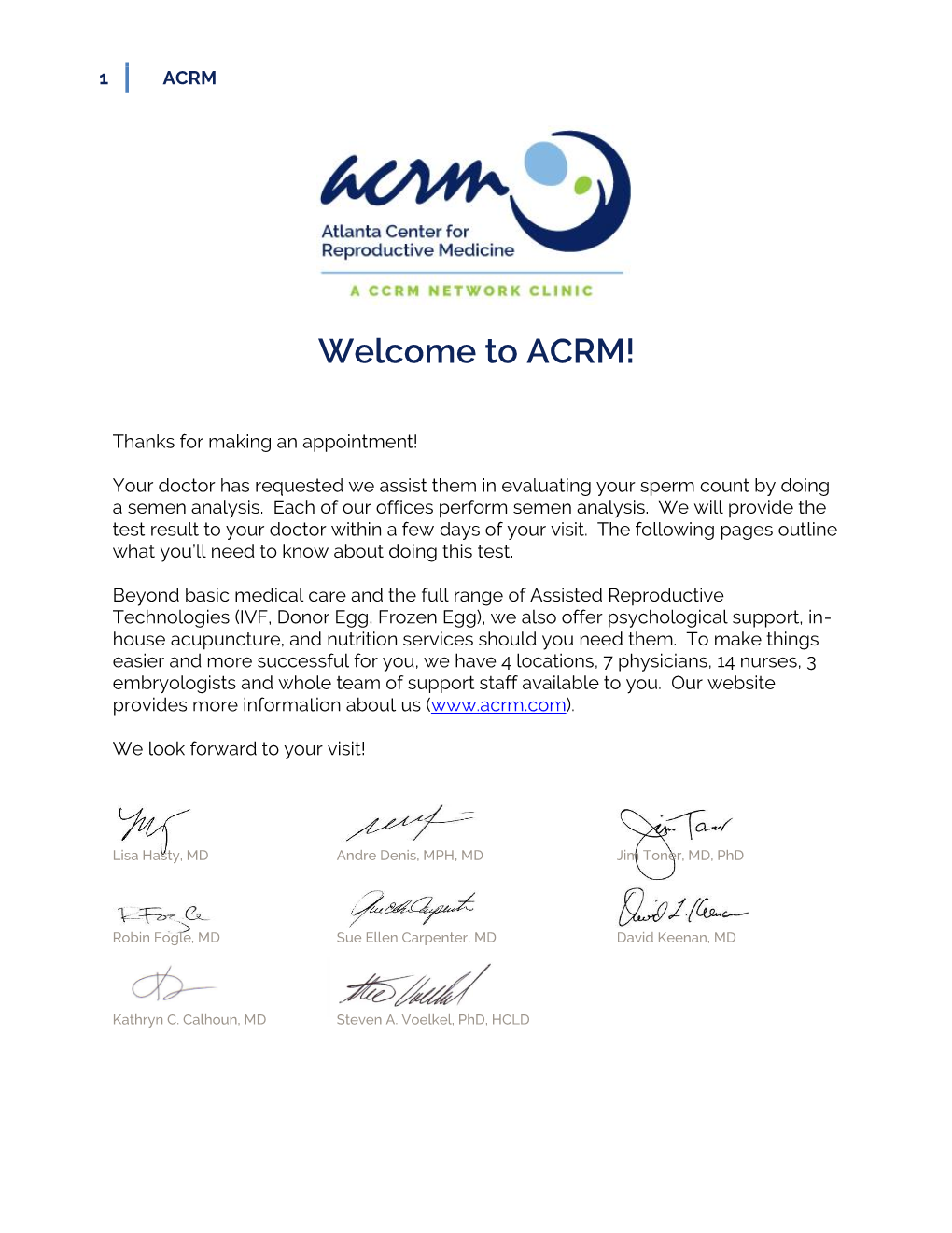 Welcome to ACRM!