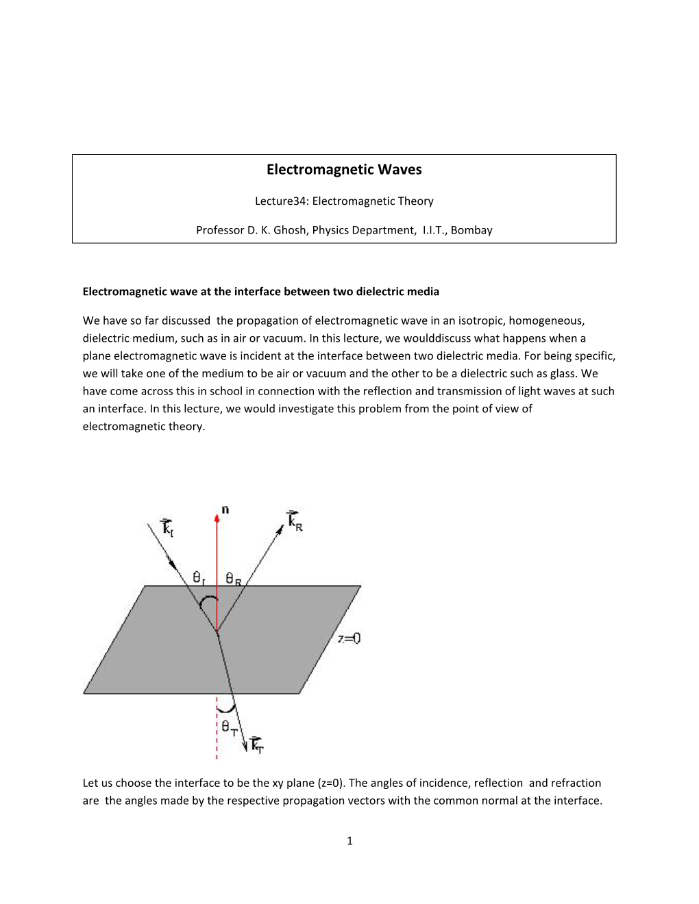 Electromagnetic Waves