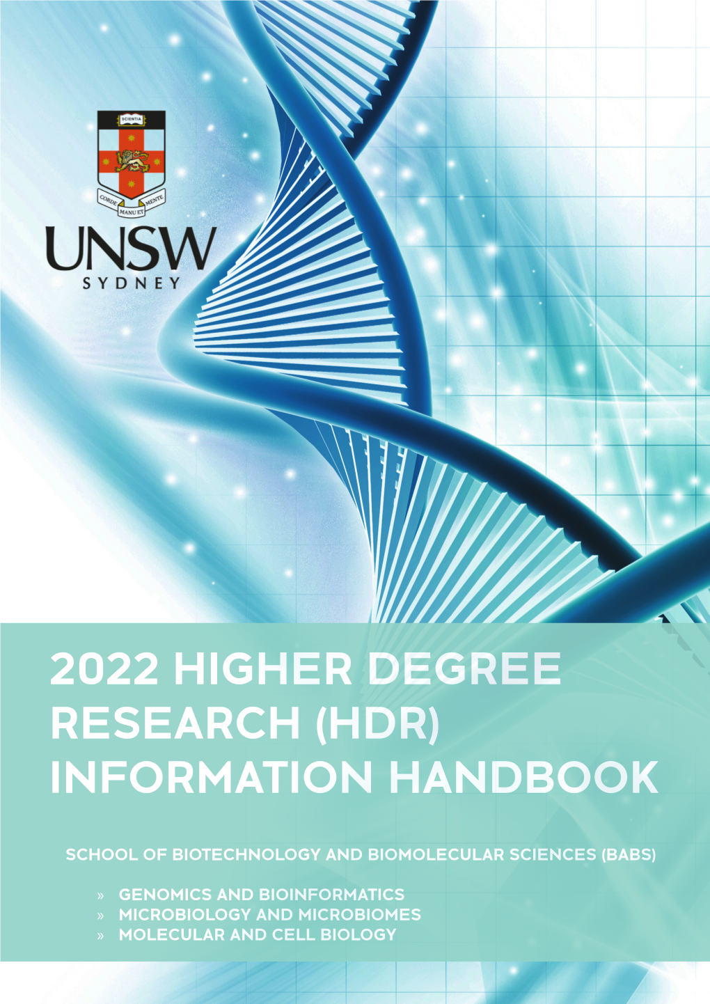 2022 Higher Degree Research (Hdr) Information Handbook