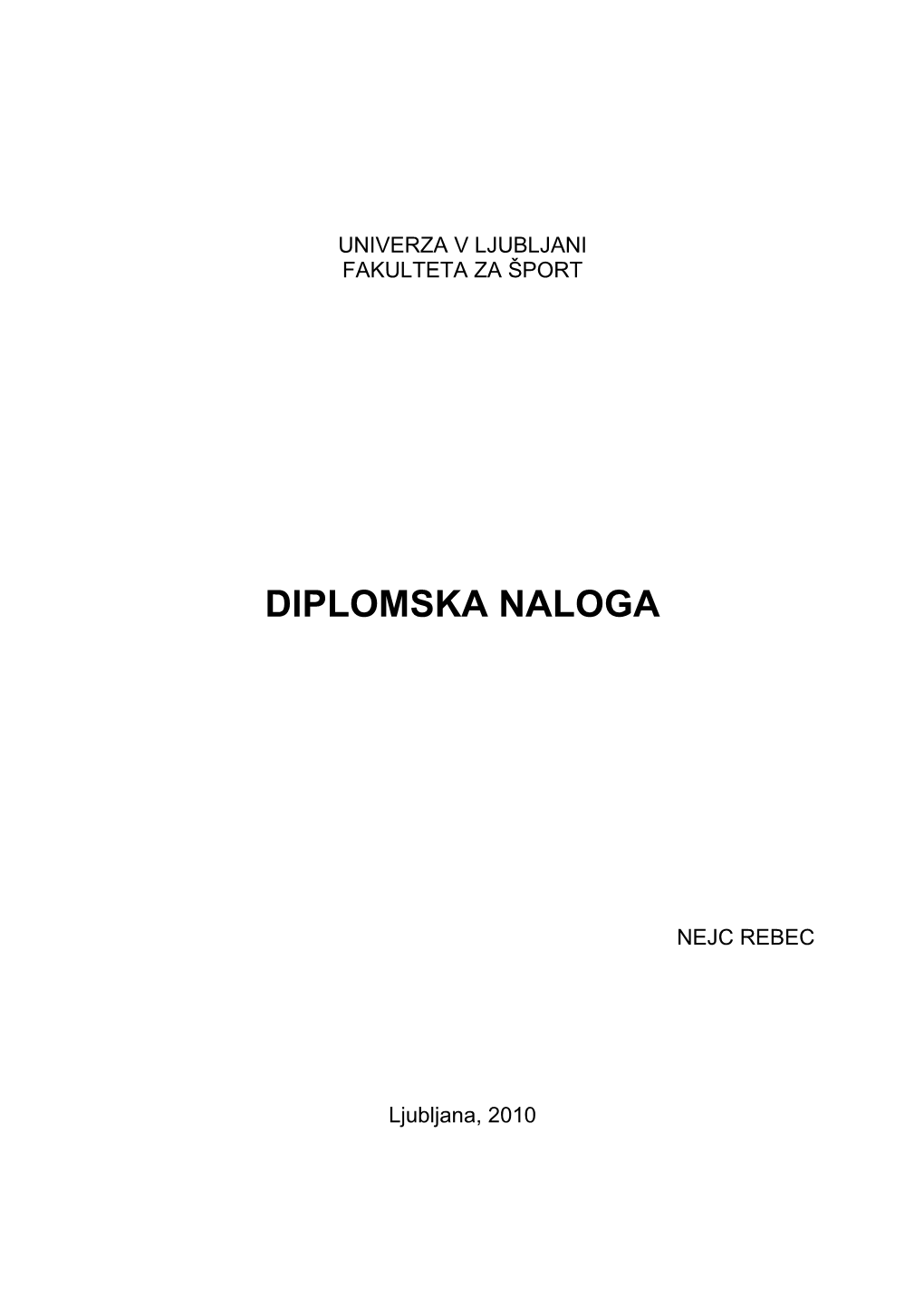 Diplomska Naloga